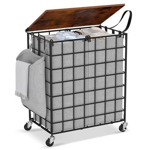 Laundry basket with - with, wheels